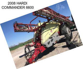 2008 HARDI COMMANDER 6600