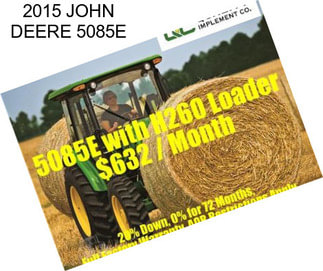 2015 JOHN DEERE 5085E