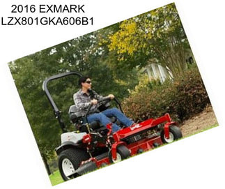 2016 EXMARK LZX801GKA606B1