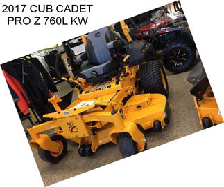 2017 CUB CADET PRO Z 760L KW