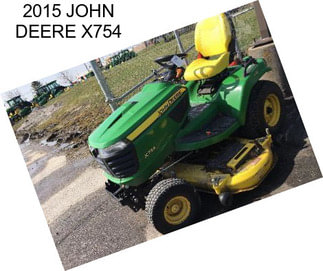 2015 JOHN DEERE X754