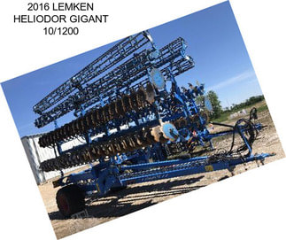 2016 LEMKEN HELIODOR GIGANT 10/1200