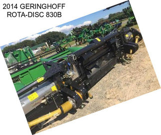 2014 GERINGHOFF ROTA-DISC 830B