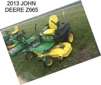 2013 JOHN DEERE Z665