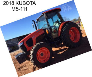 2018 KUBOTA M5-111