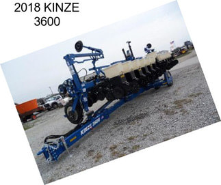 2018 KINZE 3600