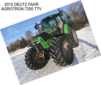 2012 DEUTZ FAHR AGROTRON 7250 TTV