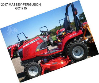 2017 MASSEY-FERGUSON GC1715