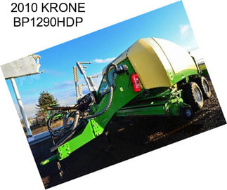 2010 KRONE BP1290HDP