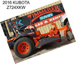 2016 KUBOTA Z724XKW