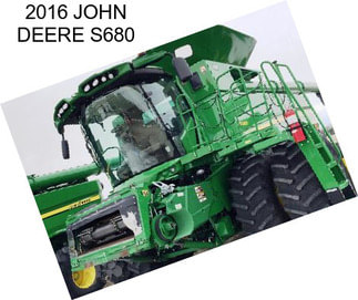 2016 JOHN DEERE S680