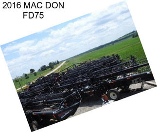 2016 MAC DON FD75