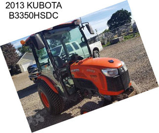 2013 KUBOTA B3350HSDC