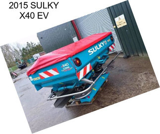 2015 SULKY X40 EV