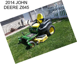 2014 JOHN DEERE Z645