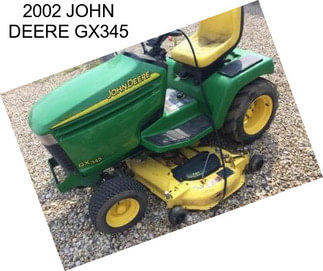 2002 JOHN DEERE GX345