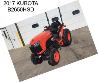 2017 KUBOTA B2650HSD