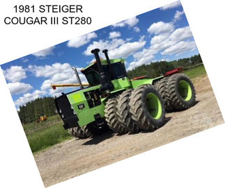 1981 STEIGER COUGAR III ST280