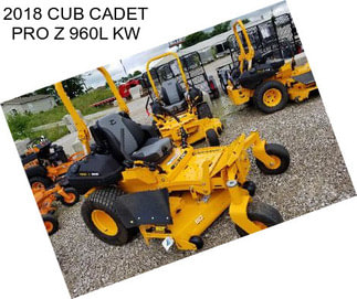 2018 CUB CADET PRO Z 960L KW