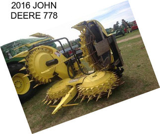 2016 JOHN DEERE 778