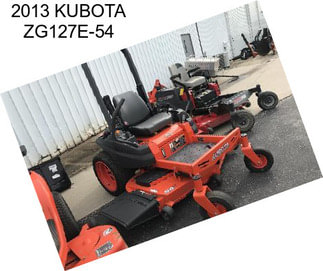 2013 KUBOTA ZG127E-54