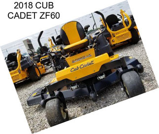 2018 CUB CADET ZF60