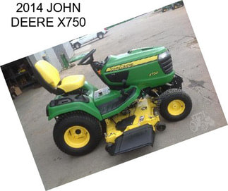 2014 JOHN DEERE X750