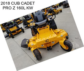 2018 CUB CADET PRO Z 160L KW