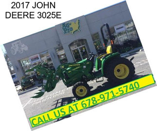 2017 JOHN DEERE 3025E