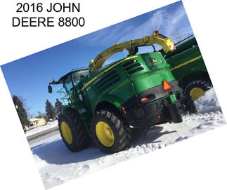 2016 JOHN DEERE 8800