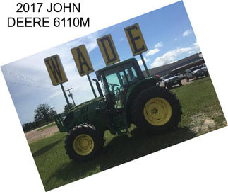 2017 JOHN DEERE 6110M