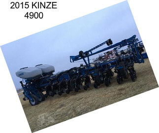 2015 KINZE 4900