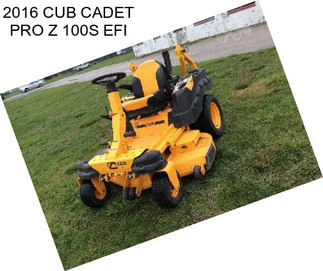 2016 CUB CADET PRO Z 100S EFI