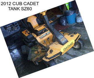 2012 CUB CADET TANK SZ60