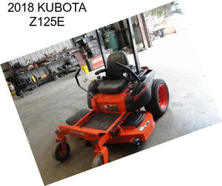 2018 KUBOTA Z125E