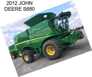 2012 JOHN DEERE S680