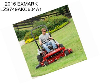 2016 EXMARK LZS749AKC604A1