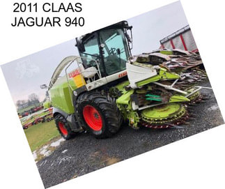 2011 CLAAS JAGUAR 940