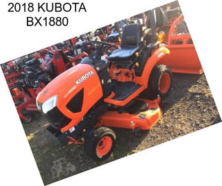 2018 KUBOTA BX1880