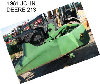 1981 JOHN DEERE 213
