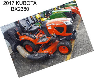 2017 KUBOTA BX2380