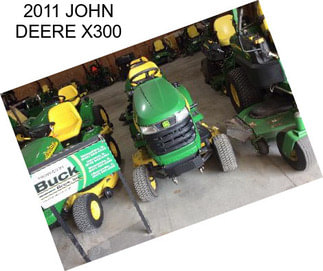 2011 JOHN DEERE X300