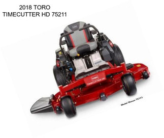 2018 TORO TIMECUTTER HD 75211