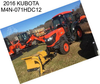 2016 KUBOTA M4N-071HDC12