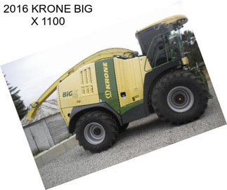 2016 KRONE BIG X 1100