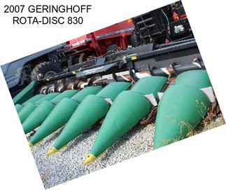 2007 GERINGHOFF ROTA-DISC 830