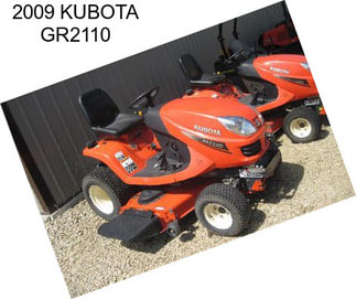 2009 KUBOTA GR2110