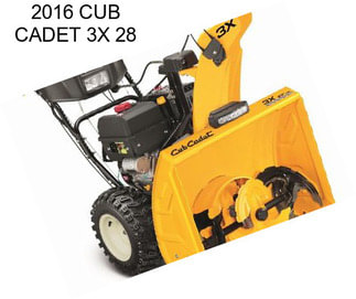 2016 CUB CADET 3X 28