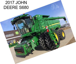 2017 JOHN DEERE S680