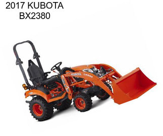 2017 KUBOTA BX2380